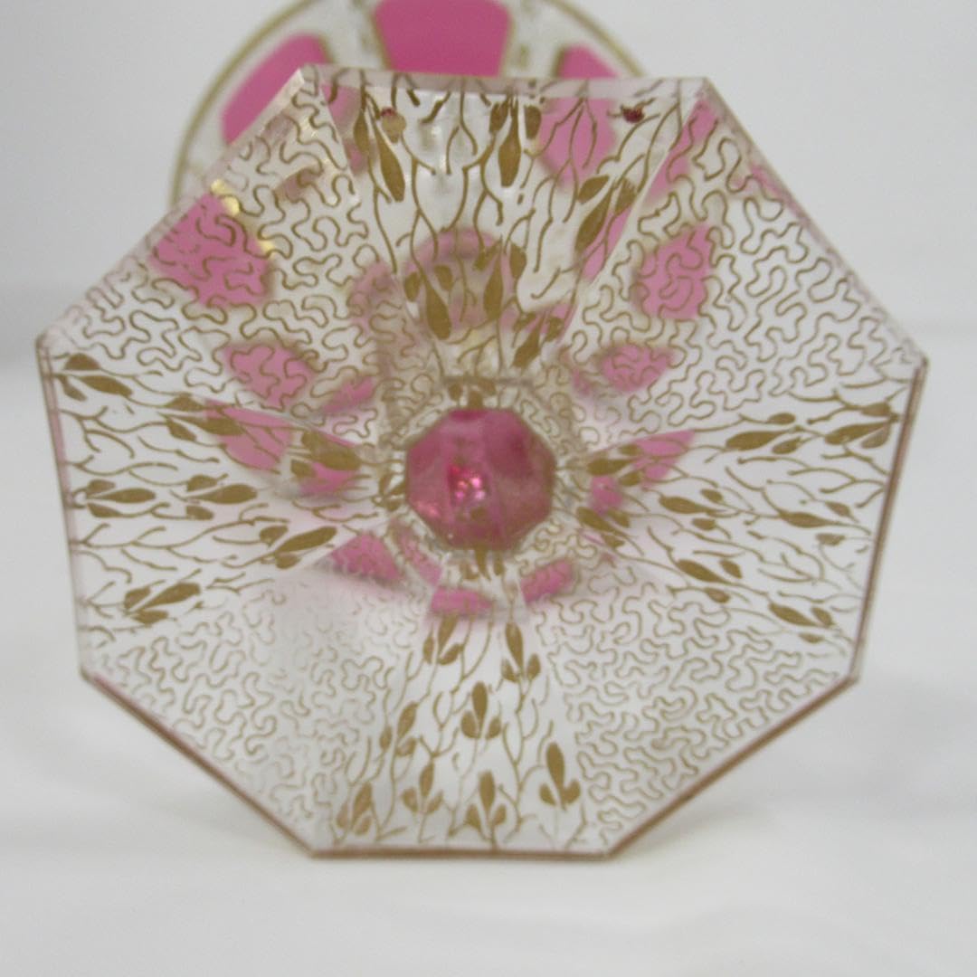 モーゼル 金彩細密装飾紋金赤硝子アプリカシオン キャビネットグラス